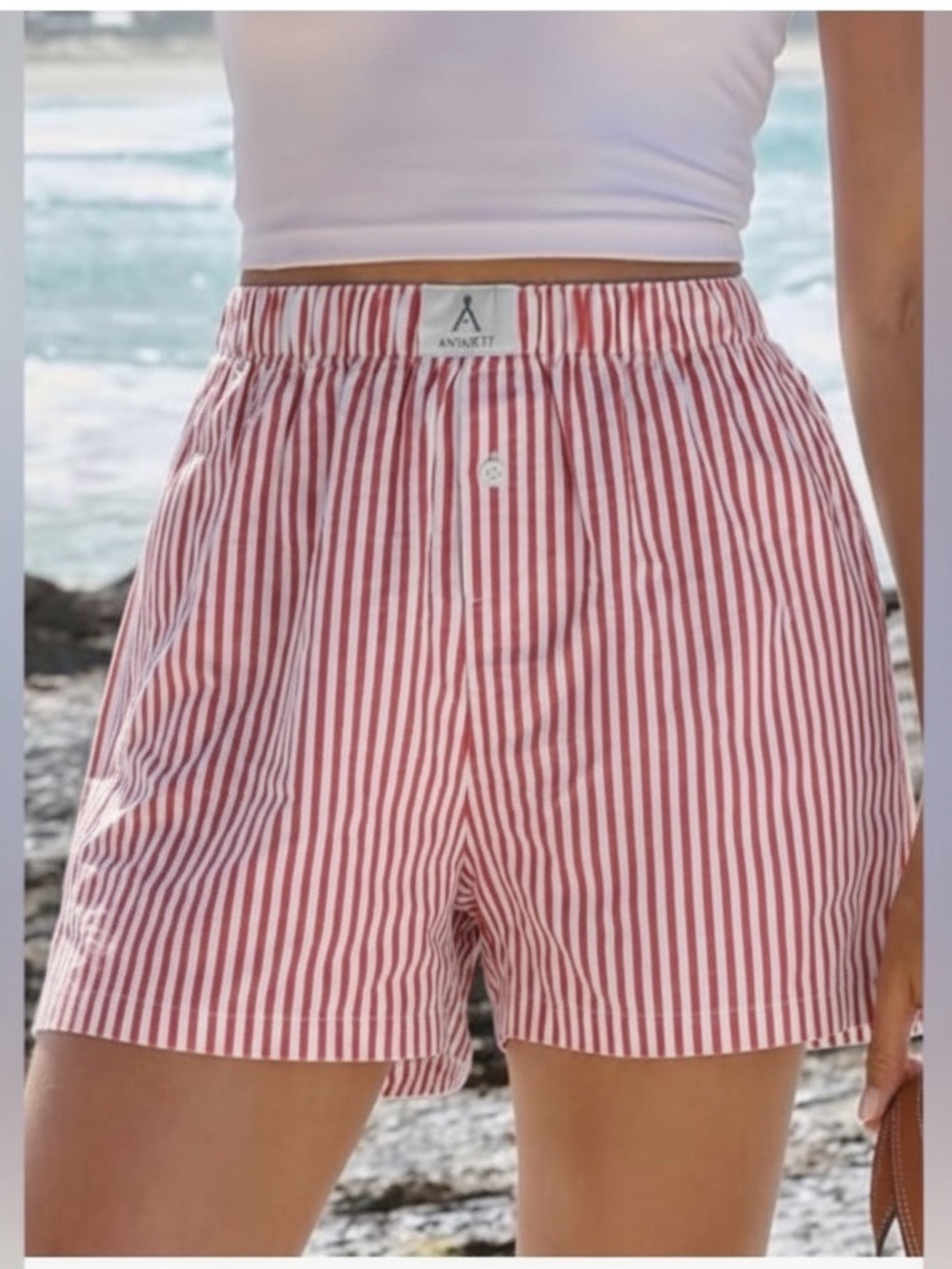 ANRABESS Striped Pajama Shorts